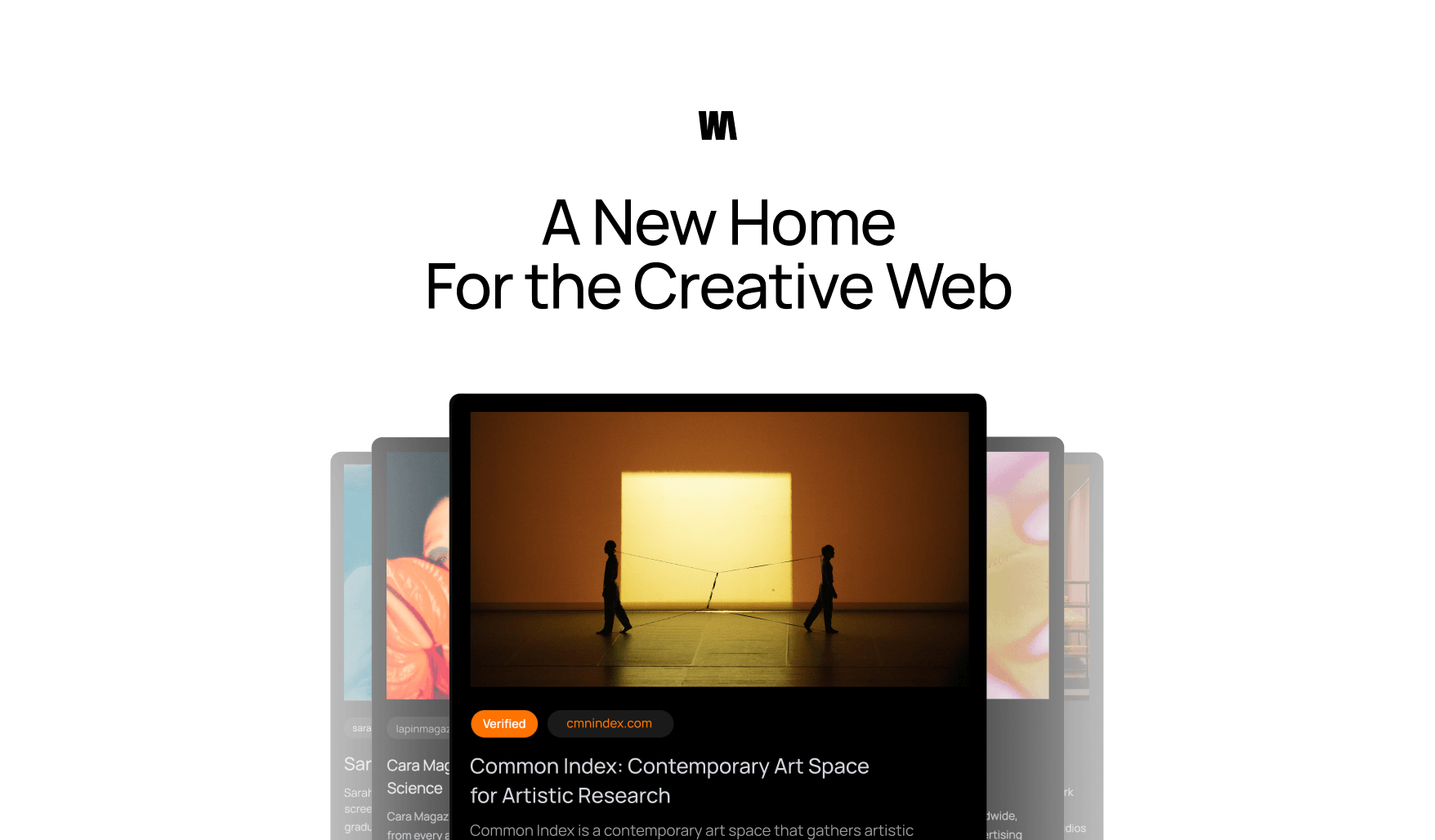 Featured W Cards on WeDirectory, a new home for the creative web