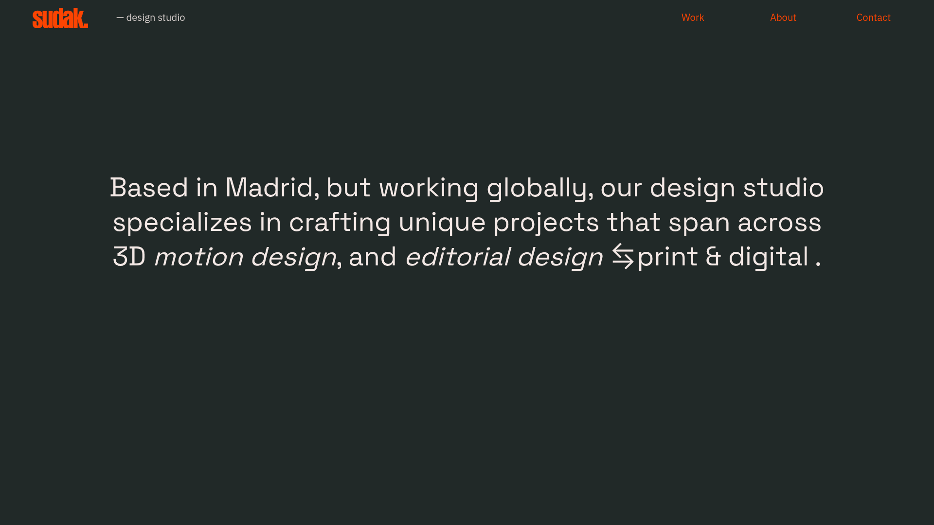 Sudak Studio – Leading 3D Motion Design and Creative Agency