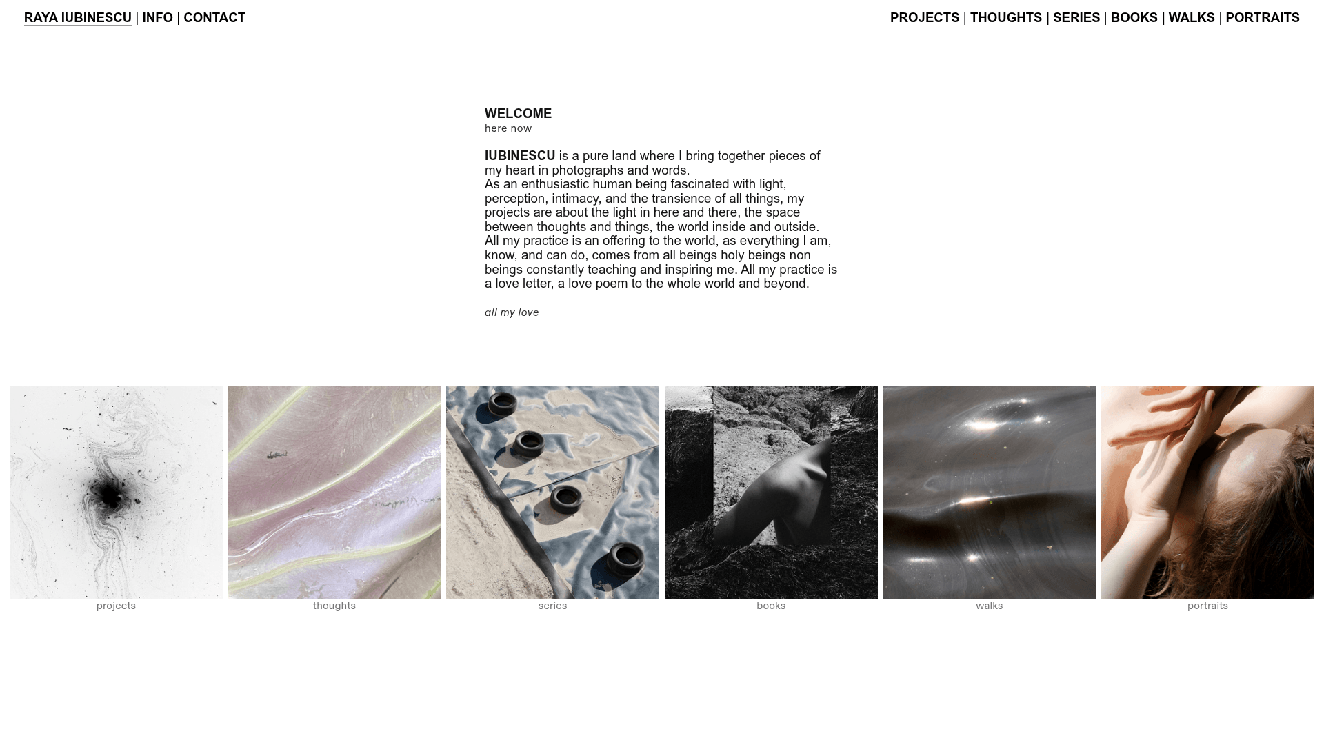 Raya Iubinescu: Photography, Visual Poetry, and Spiritual Offerings