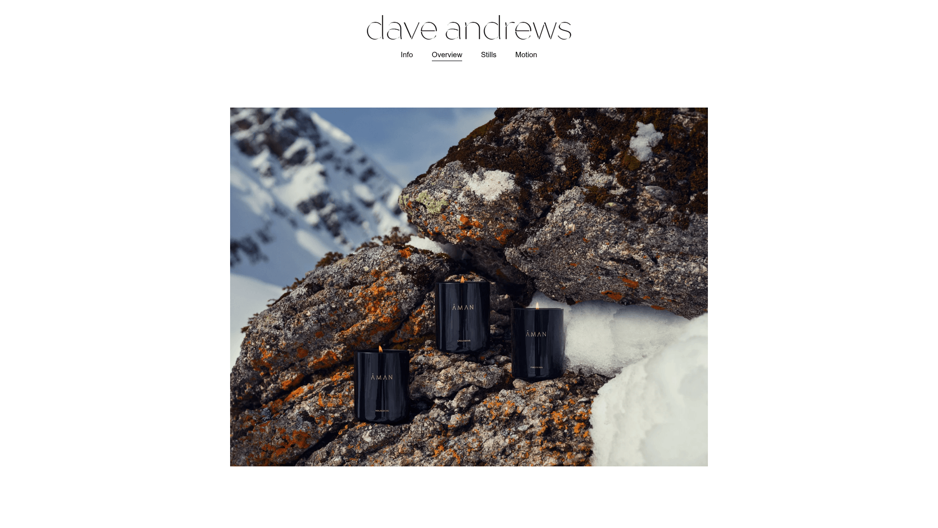Dave Andrews: Photographer and Director for Fashion and Beauty