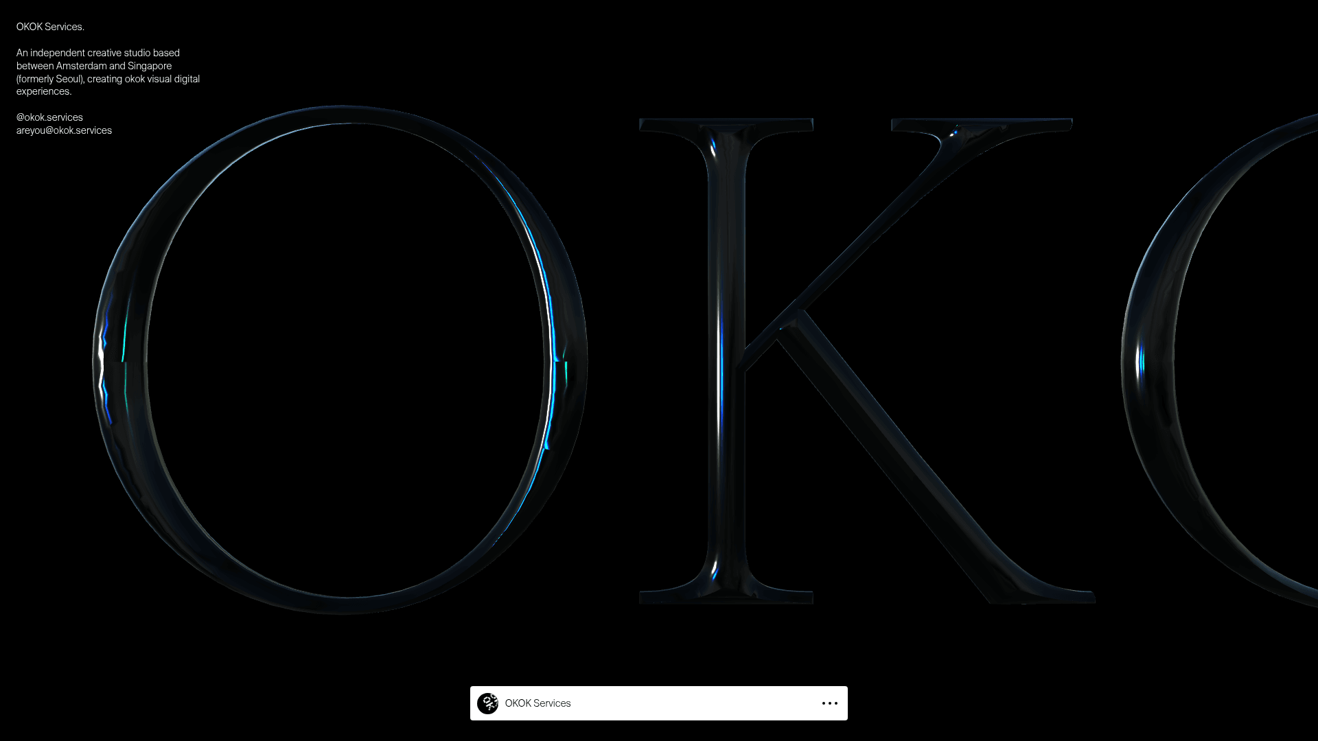 OKOK Services | Creative Studio for Digital Experiences & WebGL Design