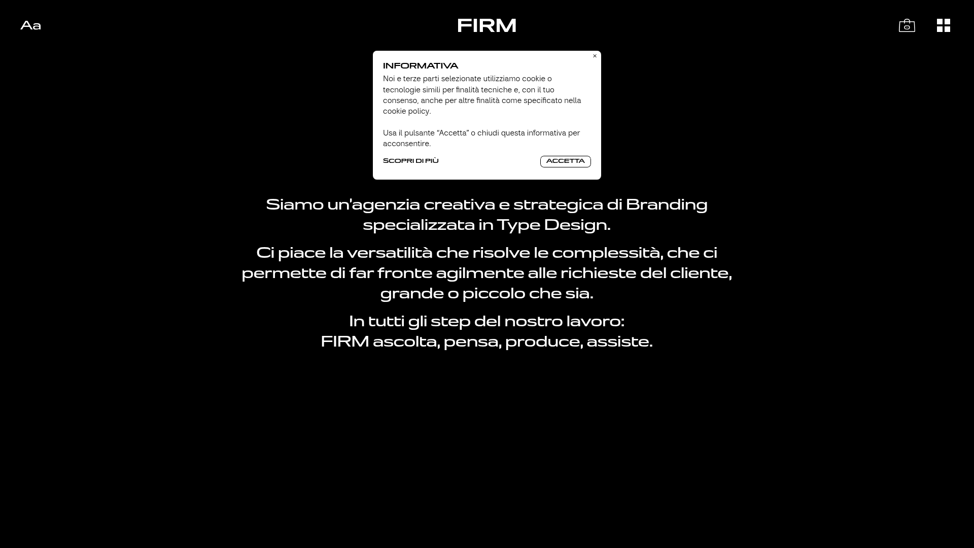 FIRM | Communication and Type Design Studio for Visual Systems