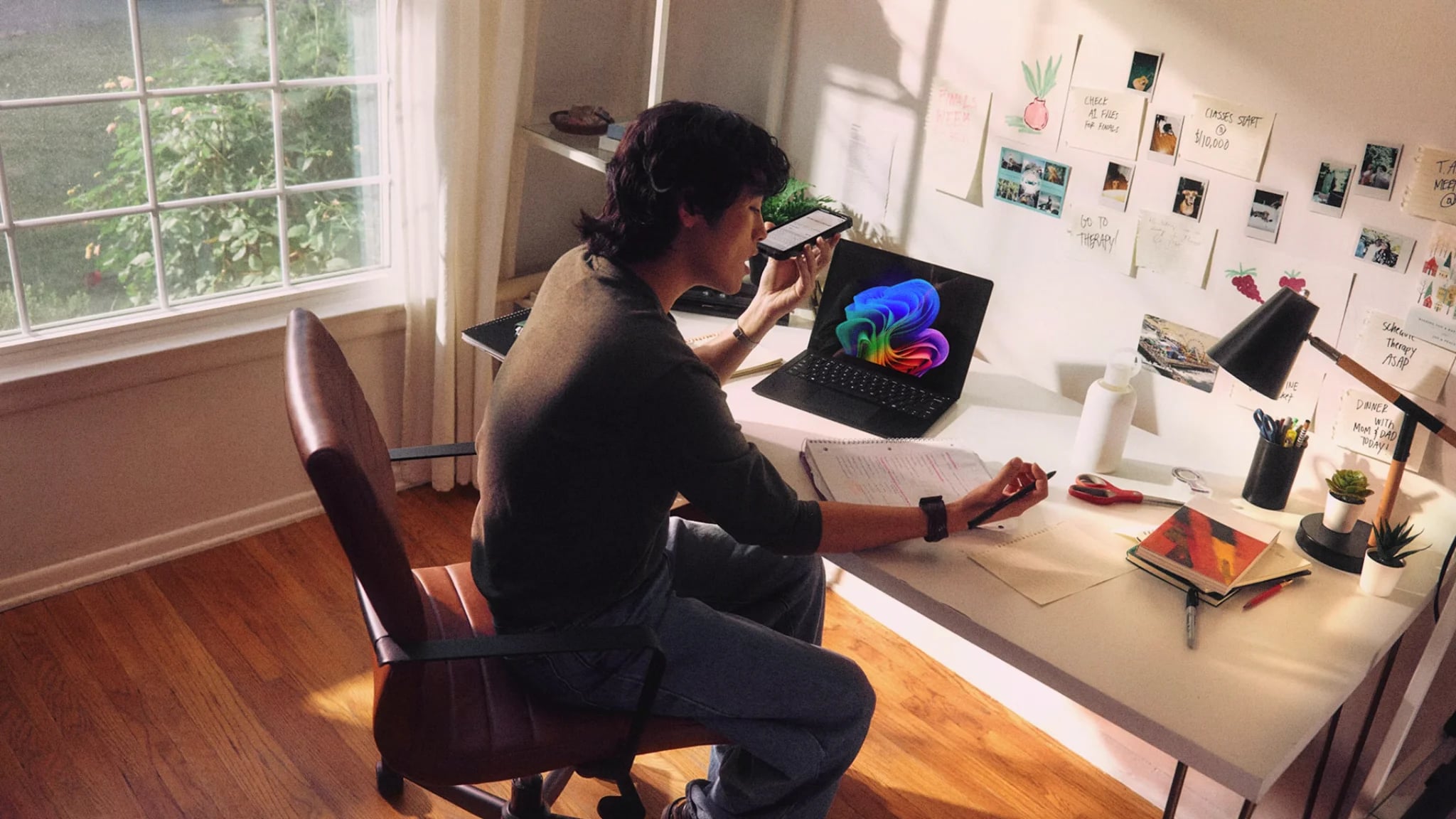 Creative professional working on a portfolio to get discovered online