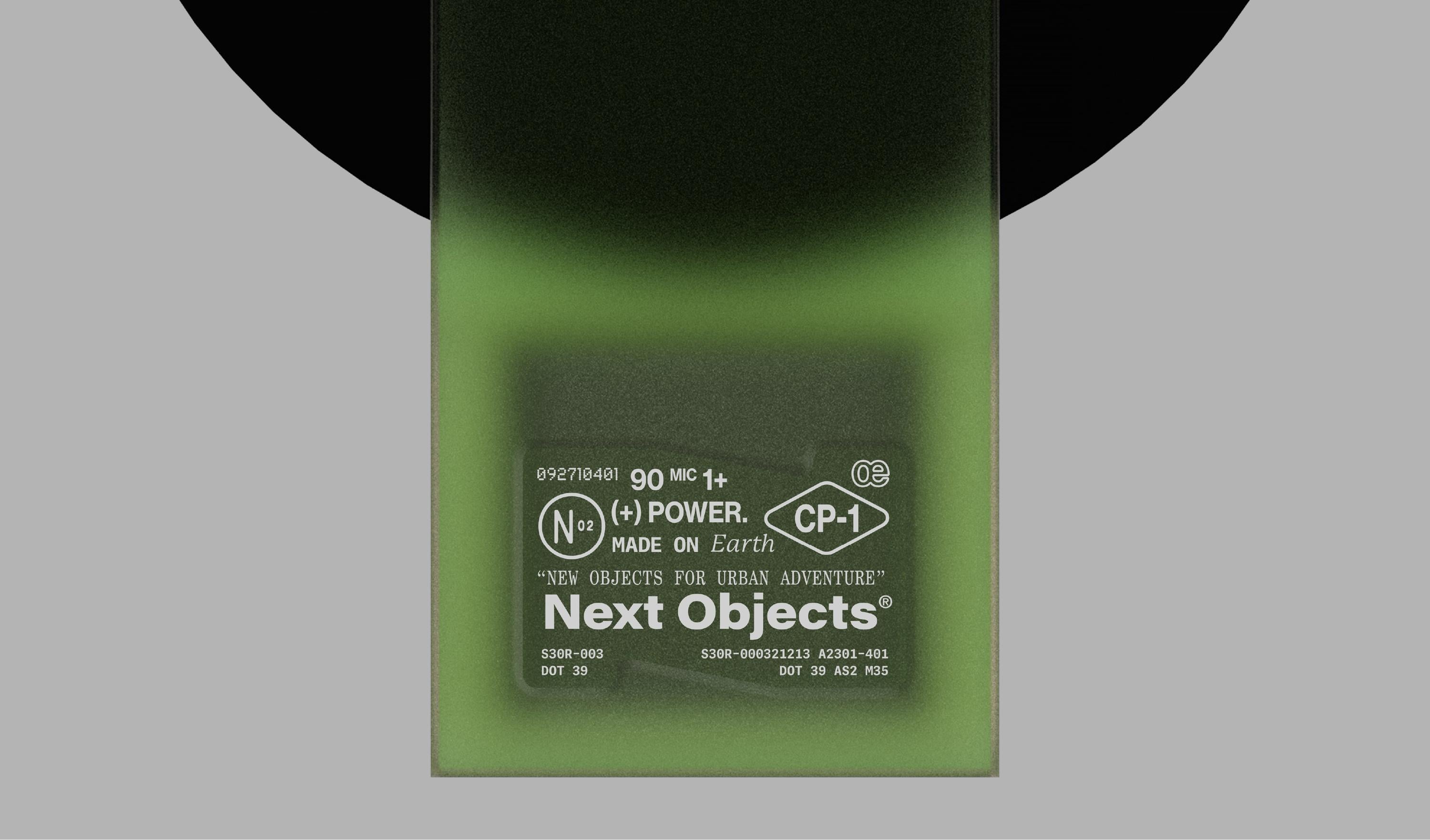 Next Objects. Art direction, branding, merch, package and web design by Jae Jeon.