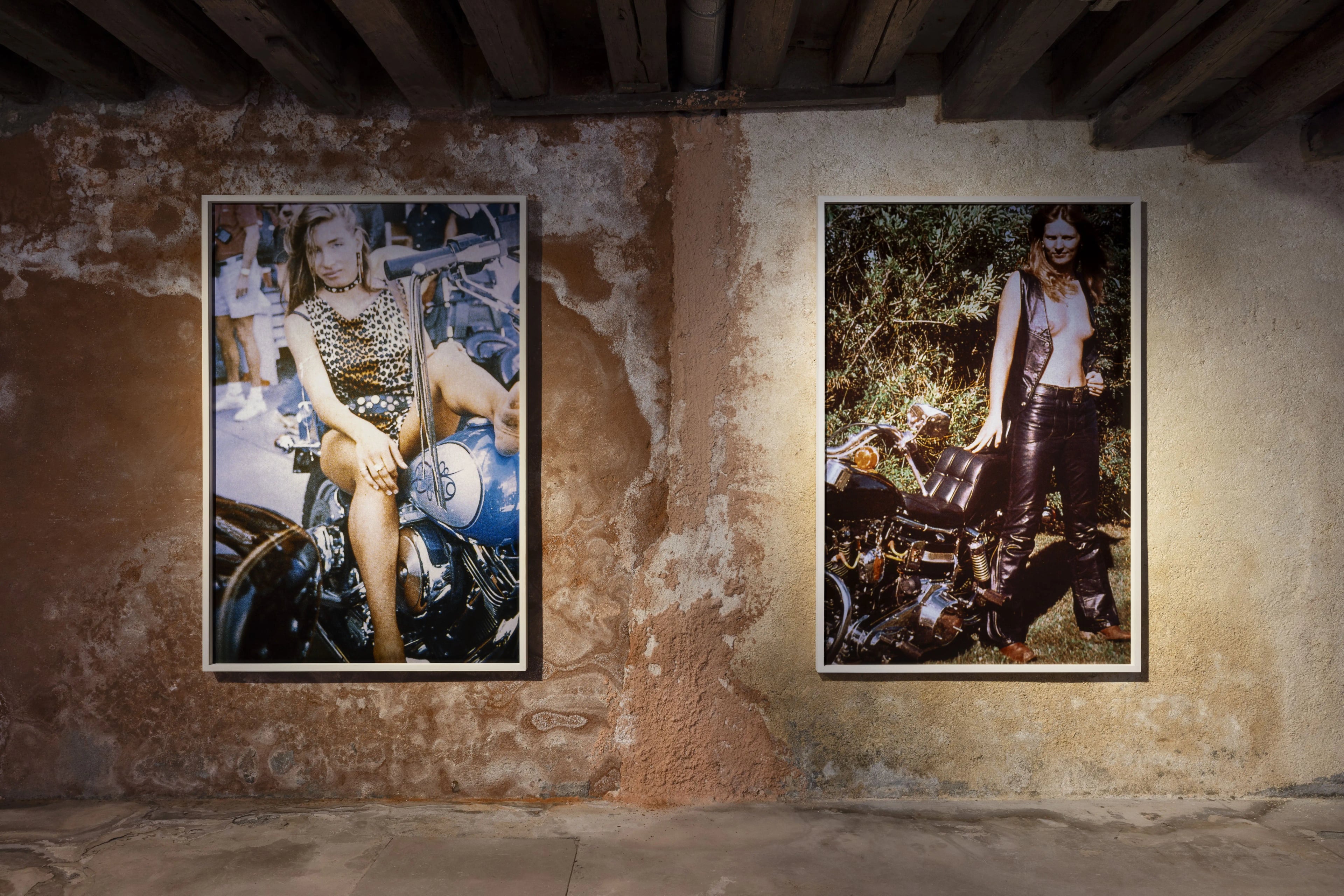 Richard Prince Untitled Girlfriend 1993 large-format photos on weathered wall Fondazione Prada