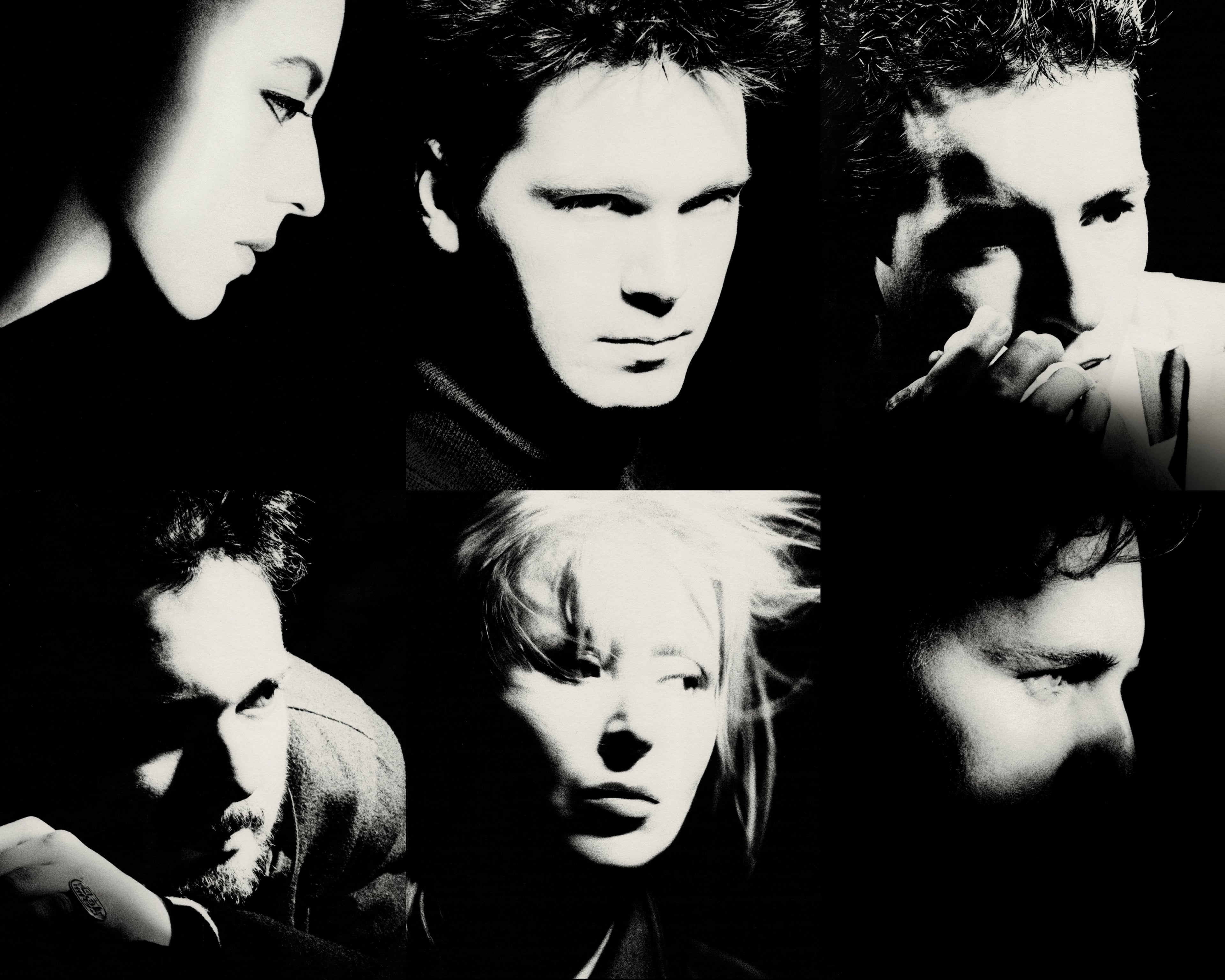 The Antwerp Six fashion designers, dramatic black and white portrait photography by Patrick Robyn, 1985