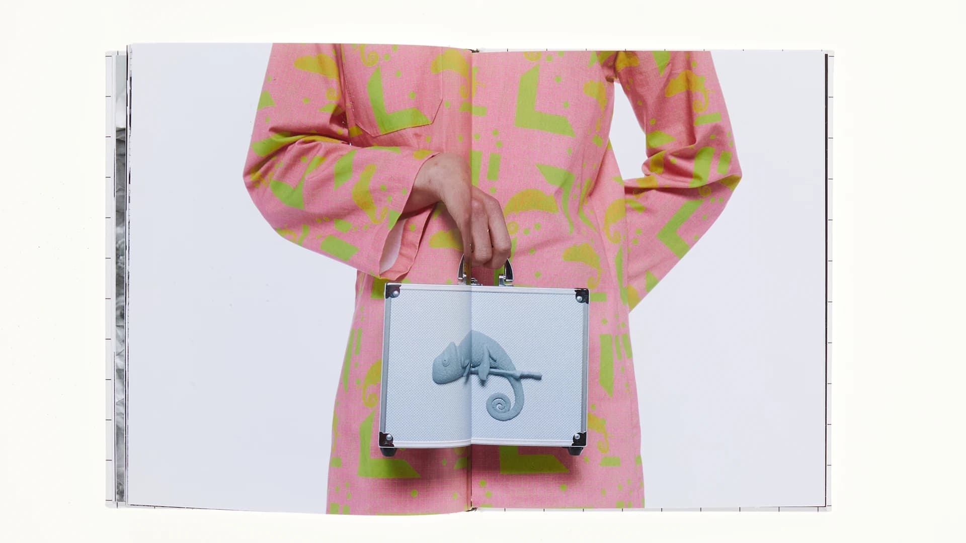 Luca Procopio Substructure thesis book with chameleon case, IED Milan at Dover Street Market Paris 2026