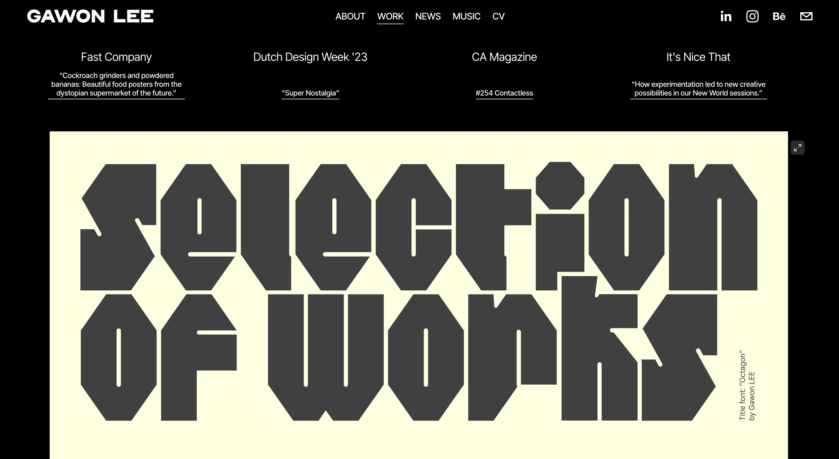 Gawon Lee | Multidisciplinary Graphic Designer and Brand Identity Portfolio