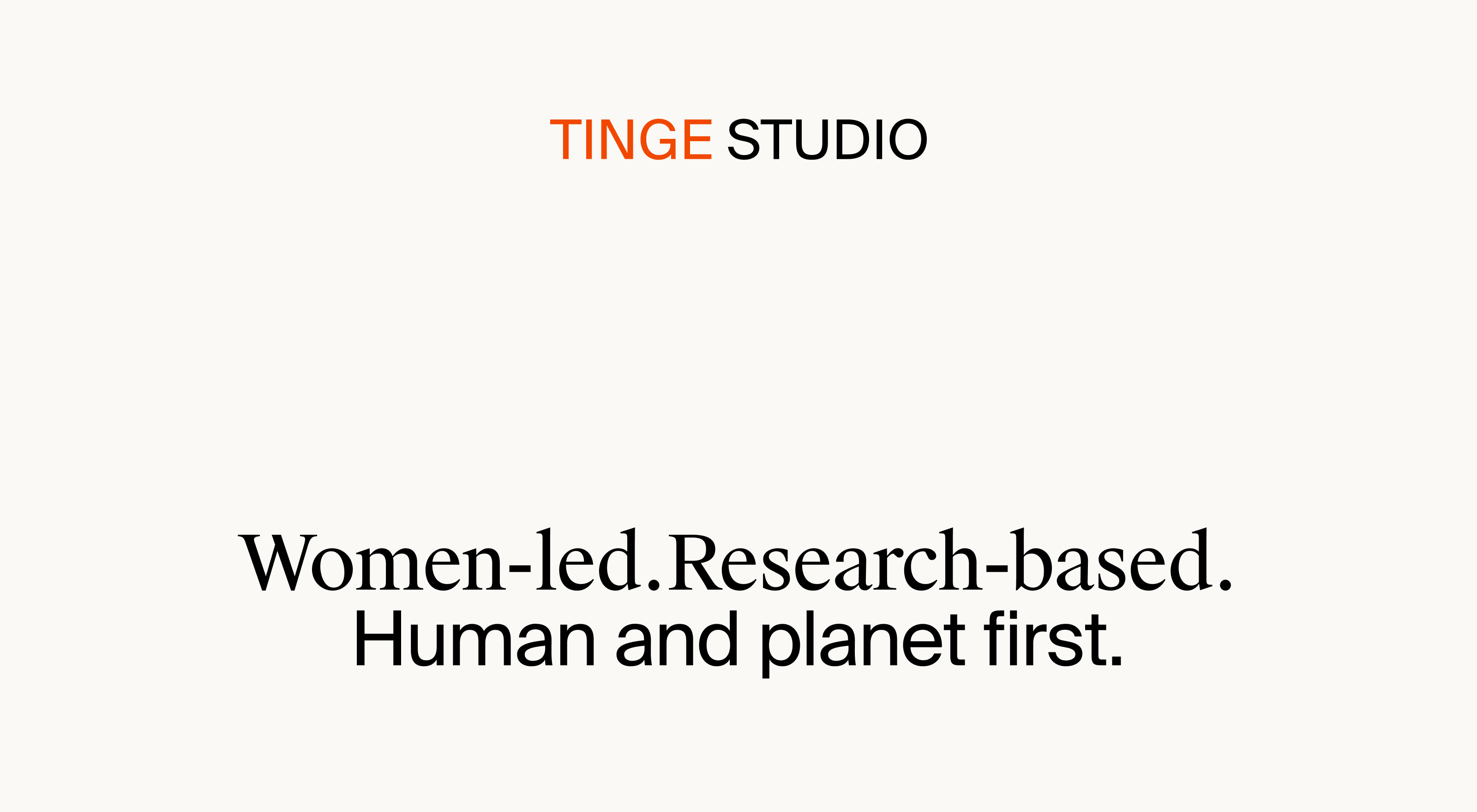 Tinge Studio: Women-led Creative Agency for Brand Identity and Digital Design